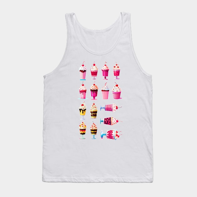 Cherry Ice Cream Tank Top by So Red The Poppy